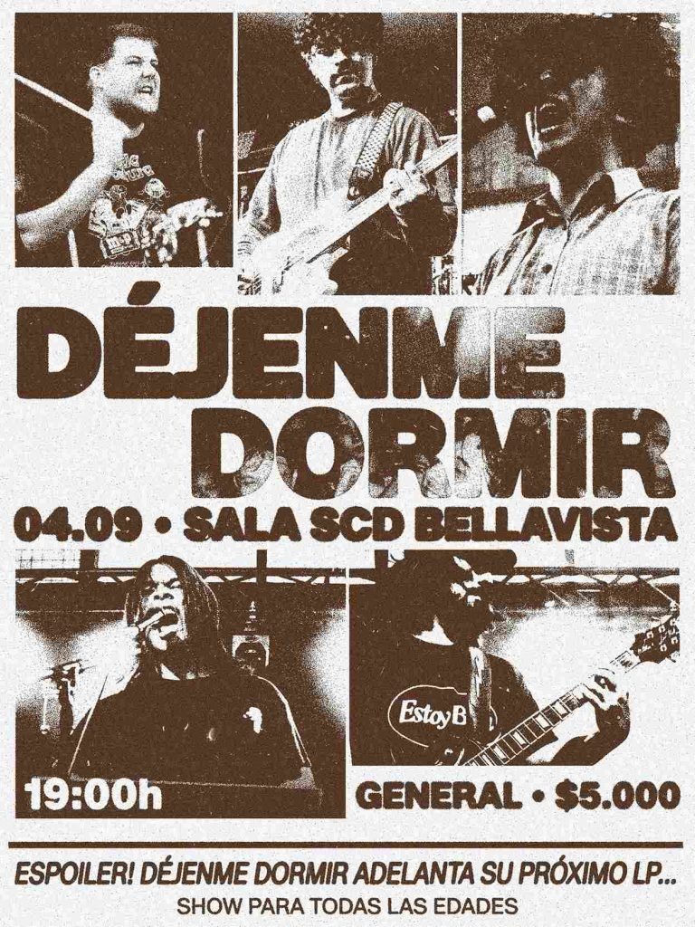 Afiche Déjenme Dormir en Sala SCD.