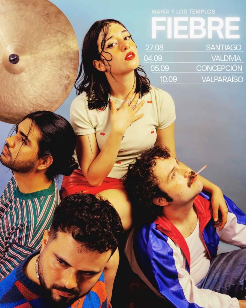 Afiche Gira Fiebre de María y Los Templos.