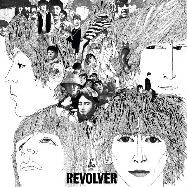 Portada Revolver The Beatles. Por Klaus Voormann.